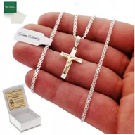 Biżuteria dla dzieci - Naszyjnik Na Komunię Dla Chłopca Bismark Pr. 925 + Grawer - miniaturka - grafika 1