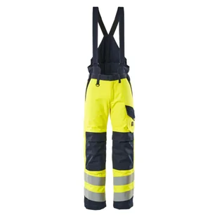 SPODNIE ZIMOWE MASCOT MULTISAFE RENENS 13892-217; ŻÓŁTY HI-VIS/CIEMNY GRANAT - Odzież robocza - miniaturka - grafika 1