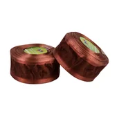 Opakowania i torebki na prezenty - Wstążka Satynowa z Organzą Brązowa 38mm x 20y - miniaturka - grafika 1