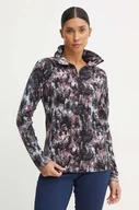Bluzy damskie - Columbia bluza sportowa Glacial IV kolor czarny wzorzysta - miniaturka - grafika 1