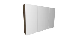Szafka łazienkowa wisząca z lustrem Devo Vena 2.0 110 cm oak endgrain classic synchro VE2-SWL3D110-F108L65 - Szafki łazienkowe - miniaturka - grafika 1