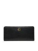 Portfele - Coach Duży Portfel Damski CZ096 Czarny - miniaturka - grafika 1