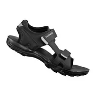 Buty rowerowe - Shimano, Buty sportowe, SHIMANO SD5 SH, SD501 SANDAŁY czarne, rozmiar 45 - miniaturka - grafika 1