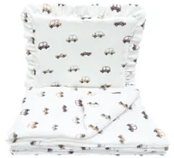 Pościel dla dzieci - Komplet Pościel Muślinowa Z Falbanką Z Wypełnieniem 75X100 CM 2 Elementy - miniaturka - grafika 1