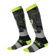 Skarpetki kolarskie - Skarpety rowerowe narciarskie unisex O'Neal Camo V.22 gray/neon yellow - miniaturka - grafika 1