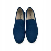 Mokasyny męskie - Mokasyny męskie zamszowe Old Money 39 - miniaturka - grafika 1