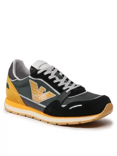 Sneakersy męskie - Emporio Armani Sneakersy X4X537 XN730 S434 Kolorowy - grafika 1