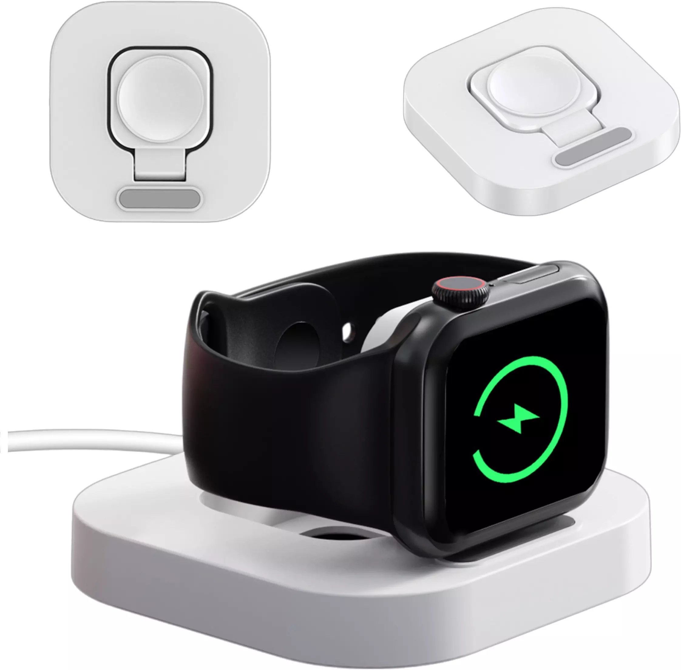 Mini ładowarka indukcyjna do ładowania Apple Watch USB Alogy Mini Stand Charger Biała
