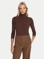 Swetry damskie - Weekend Max Mara Golf Multif 2525946022 Brązowy Slim Fit - miniaturka - grafika 1