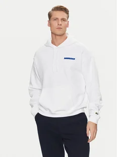 Lacoste Bluza SH6533 Biały Loose Fit - Bluzy męskie - miniaturka - grafika 1