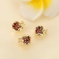 Inne - TEMU 3 Szt., Europa I Stany Zjednoczone Ins Temperament Prosta Osobowość Geometryczny Rodzynki 18K Pokryte Złotem Miedziane Wisiorek Diy Biżuteria - miniaturka - grafika 1