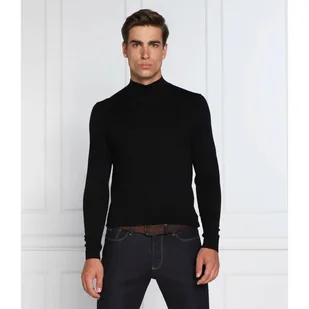 Calvin Klein Wełniany golf Slim Fit - Swetry męskie - miniaturka - grafika 1