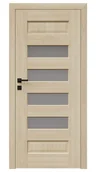 Drzwi wewnętrzne - Dre Drzwi Wewnętrzne Z Szybą Elsa B7 Okleina Dąb Piaskowy - miniaturka - grafika 1