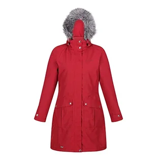 Regatta Lumexia III wodoodporna i oddychająca długa kurtka przeciwdeszczowa, płaszcz przeciwdeszczowy, długi płaszcz, izolowana kurtka parka - Płaszcze damskie - miniaturka - grafika 1