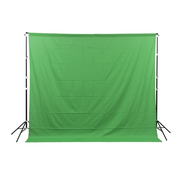Tła fotograficzne - Zielone tło materiałowe 3x3 m GlareOne Green Screen Backdrop 3x3 - miniaturka - grafika 1