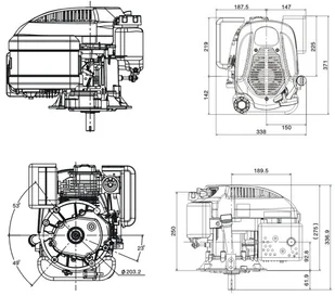 SILNIK LONCIN LC1P65FE-C DO KOSIARKI SPALINOWY BENZYNOWY 3.3 KM 139 cm3 WAŁ PIONOWY WALCOWY 22x80mm MOTOR HONDA ,VANGUARD , B&S , BRIGGS& STRATTON, KOHLER, KAWASAKI - Akcesoria do kos i kosiarek - miniaturka - grafika 8