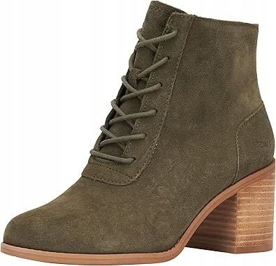 TOMS ZAMSZOWE BOTKI DAMSKIE NA SŁUPKU W KOLORZE ZIELONYM 42,5 6cA