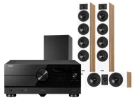 Kino domowe - Yamaha RX-A8A (czarny) + Diva 6 + 7 (dąb) + BASSO 880 (czarny) - miniaturka - grafika 1