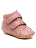 Buty dla dziewczynek - Froddo Trzewiki Prewalkers D-Velcro G1130013-13L M Beżowy - miniaturka - grafika 1