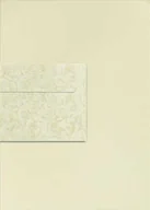 Artykuły biurowe - Papeteria Millenium Kremowy A4 - 20 ark 100g + 10 szt kopert DL Róże Kremowy - miniaturka - grafika 1