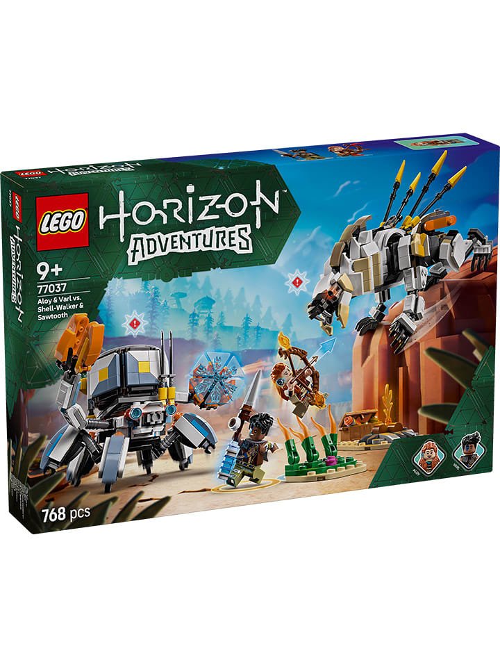 LEGO Horizon Aloy and Varl vs. Armored Wanderer and Sawtooth - 9+