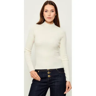 GUESS Półgolf JULIA Slim Fit z dodatkiem wełny i kaszmiru - Swetry damskie - miniaturka - grafika 1