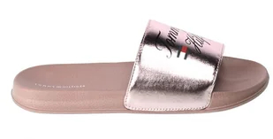 Klapki Tommy Hilfiger T3AG-32799-1367341 Rose Gold Różowe - TOMMY HILFIGER - Klapki i japonki damskie - miniaturka - grafika 1