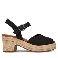 Espadryle damskie - Espadryle Toms Isla Peep Toe 10021982 Czarny - miniaturka - grafika 1