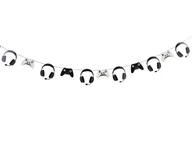 Dekoracje sali - Girlanda Game On - 250 cm - 1 szt. - miniaturka - grafika 1