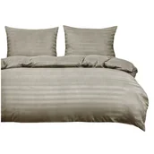 Pościel - Pościel 220 x 200 3cz Satynowa Pasy Ramiro 02 - miniaturka - grafika 1