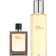 Zestawy perfum męskich - PERFUMY DLA MĘŻCZYZNY PERFUMY DLA MĘŻCZYZNY Terre dHerms Eau de Toilette Refillable Spray + Refill Bottle 155.0 ml - miniaturka - grafika 1
