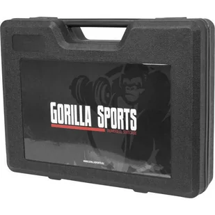 Gorilla Sports 2x10 kg zestaw hantli gimnastycznych winylowych z walizką (100809-00019-0001) - Hantle i ciężarki - miniaturka - grafika 1