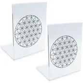 Podpórki do książek - Podpórka do książki z plexi 2mm - Kwiat Życia 2 szt. - miniaturka - grafika 1