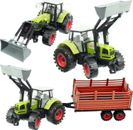 Samochody i pojazdy dla dzieci - Qulki Duży Traktor z Przyczepą Ciągnik NAPĘD Ruchome elementy - miniaturka - grafika 1