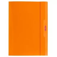Teczki i skoroszyty - Herlitz TECZKA RYS. A4 Z GUMKĄ COL.BLOCK. POMARAŃCZOWY - miniaturka - grafika 1