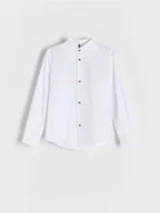 Bluzki dla chłopców - Reserved - Elegancka koszula regular fit - biały - miniaturka - grafika 1