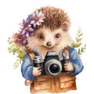 Pasmanteria - Naprasowanka Jeż śmieszny zabawny art 17 - miniaturka - grafika 1