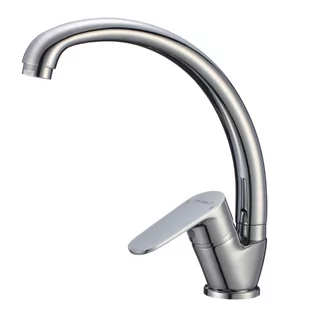 Hydroland Bateria zlewozmywakowa skośna "S" chrom NERO B645S - Baterie kuchenne - miniaturka - grafika 1