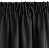 Zasłony - Eurofirany Zasłona Aggie na taśmie 140x270 Czarna ex-zas-aggie-czar-140x270-taśma - miniaturka - grafika 1