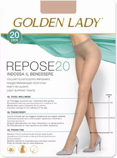 Rajstopy - RAJSTOPY GOLDEN LADY REPOSE 20 (kolor castoro, rozmiar 5) - grafika 1