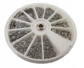 Śruby i nakrętki - ZESTAW ŚRUB i NAKRĘTEK M1.2 M1.4 M1.6 1000 sztuk śrubki z nakrętkami - miniaturka - grafika 1