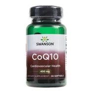 Witaminy i minerały - SWANSON Koenzym Q10 400 mg - 30 kapsułek - miniaturka - grafika 1