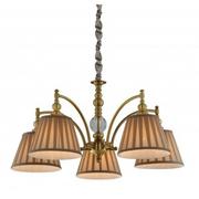 Lampy sufitowe - Candellux Klasyczny Żyrandol abażurowy LAMPA wisząca AUSTIN 35-13859 beżowy Patyna - miniaturka - grafika 1