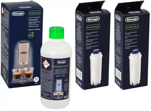 ODKAMIENIACZ ECODECALK SER3018 500ML + FILTR DO WODY DELONGHI DLSC002 ORYGINALNE X2 - Akcesoria i części do ekspresów do kawy - miniaturka - grafika 1
