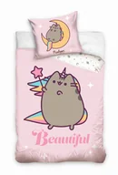 Pościel dla dzieci - Pościel Bawełniana 160x200 Pusheen Jednorożec Różowa - miniaturka - grafika 1