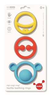 Moluk Gryzaki Nigi, Nagi & Nogi - kolory podstawowe, gryzak Moluk 43400 - Gryzaki dla dzieci - miniaturka - grafika 1