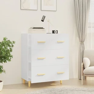 Lumarko Komoda, biała, 70x34x90 cm, materiał drewnopochodny - Komody - miniaturka - grafika 7
