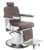Fotele fryzjerskie - Fotel fryzjerski barberski hydrauliczny do salonu fryzjerskiego barber shop Barberking w 24H - miniaturka - grafika 1