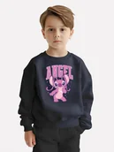 Bluzy dla dziewczynek - BLUZA DZIECIĘCA ANGEL ANDZIA 110-116 MŁODZIEŻOWA WZORY PREZENT JAKOŚĆ - miniaturka - grafika 1