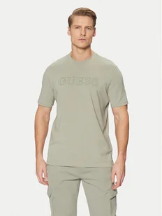 Guess Spodnie dresowe Z4YB08 K9V31 Zielony Regular Fit - Spodnie sportowe męskie - miniaturka - grafika 1